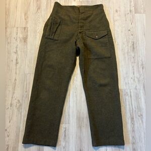 Vintage Military Wool Trousers